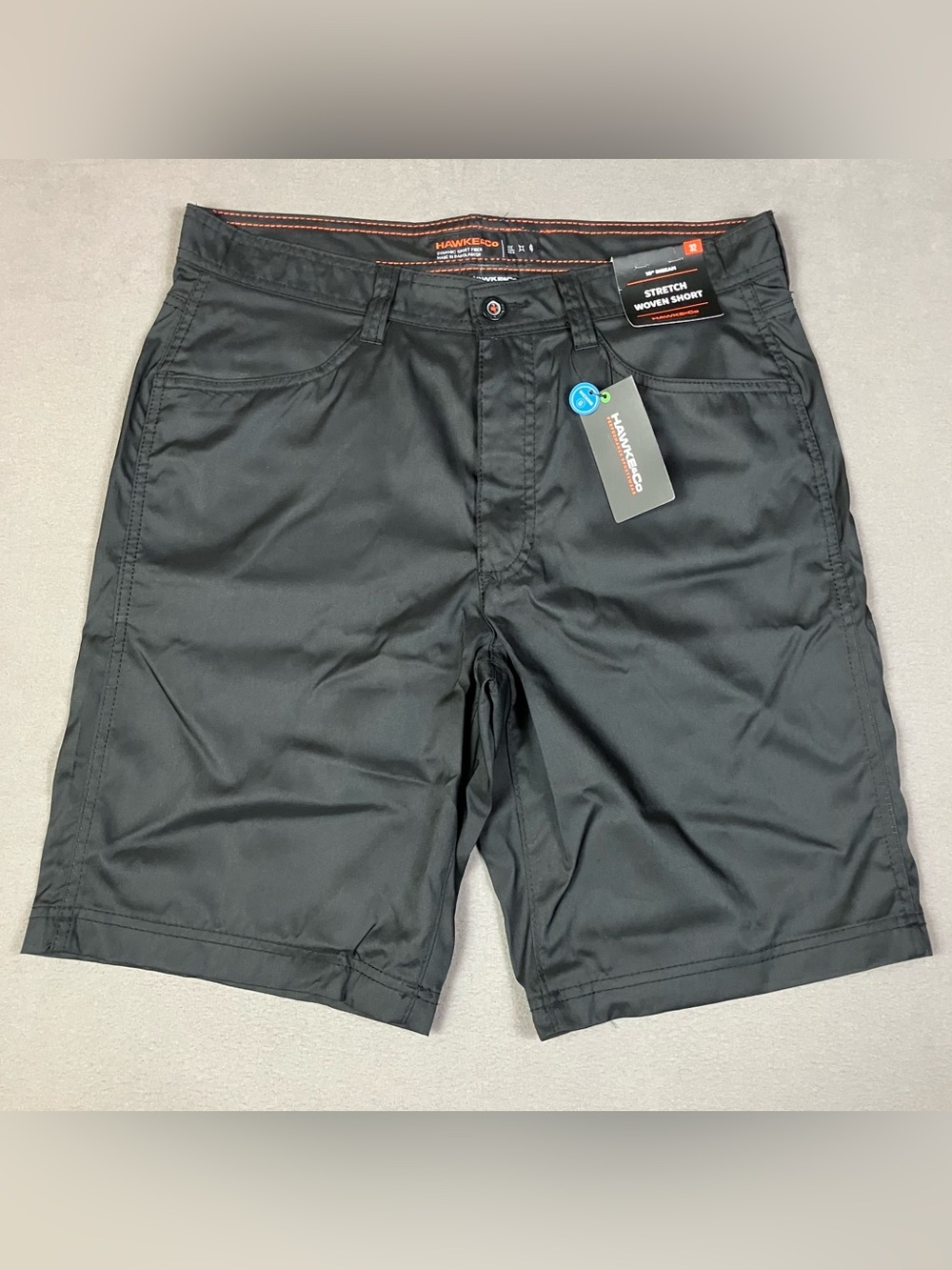 Hawke & Co. Men’s Size 32 Stretch Woven Performance Shorts Black NWT!